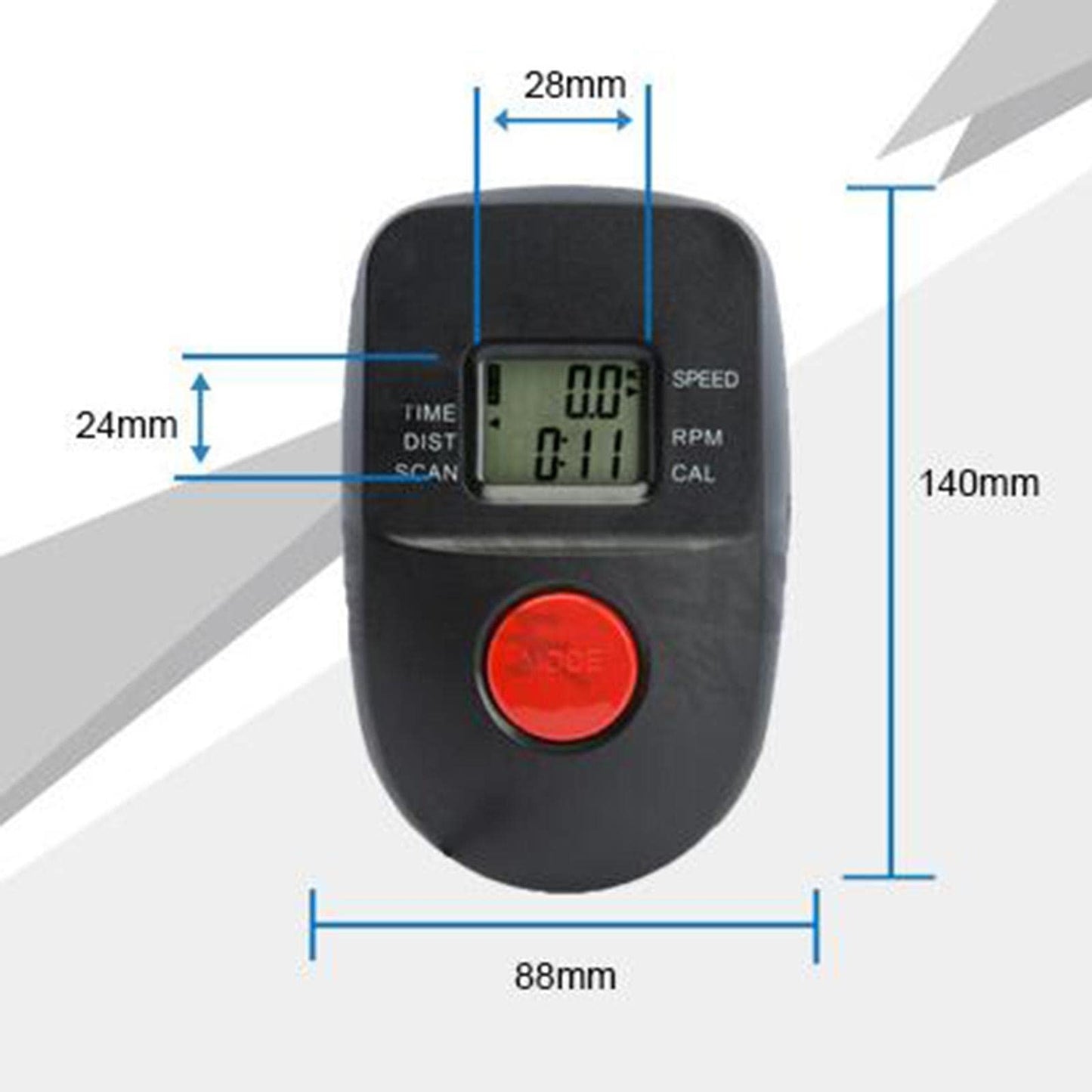 Advanced Speedometer for Stationary Bikes with LCD Display for Effective Exercise Tracking, Speedometer