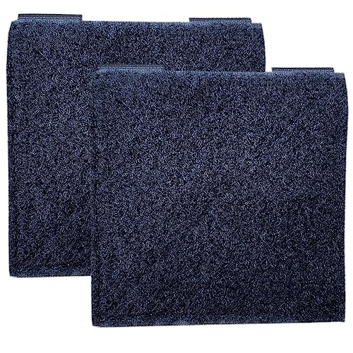 LytHarvest Black 2-Pack Tactical Hook and Loop Molle Panel 4x4 Inches for Badges