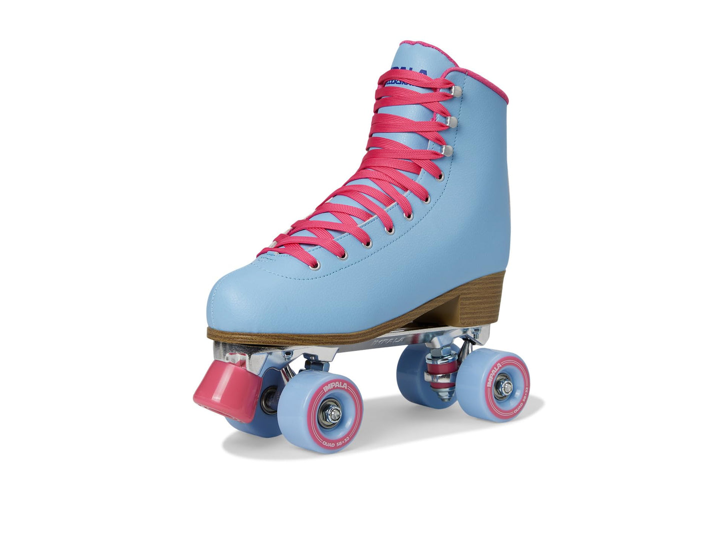 Impala Rollerskates Unisex Quad Skate (Big Kid/Adult), Blue Raspberry, 7