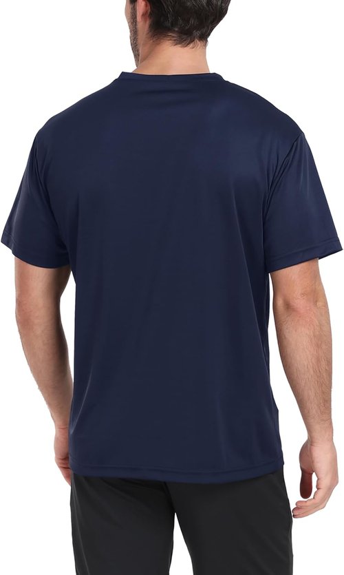 HovSiyla Athletic Workout Shirts for Men - Quick Dry Short Sleeve Performance Tee | 1/5 Pack