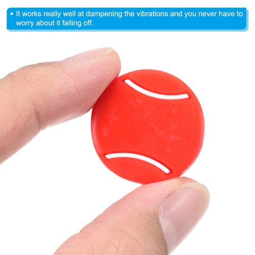 PATIKIL Tennis Racket Vibration Dampener, 4 Pack Soft Silicone Racquet Shock Absorber String Damping, Yellow, Red, Blue, White