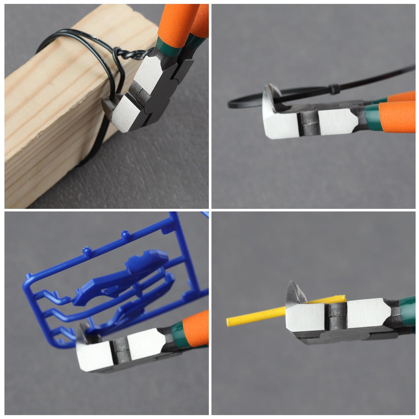 LEONTOOL Diagonal Pliers for Flush Cut Plastics, 90 Angled Wire Cutters for Crafting, Wire Side Cutters Clippers, Flush Cutter Wire Snips Flush Cut Plier for Jewelry Making, Electronic, Model, Floral