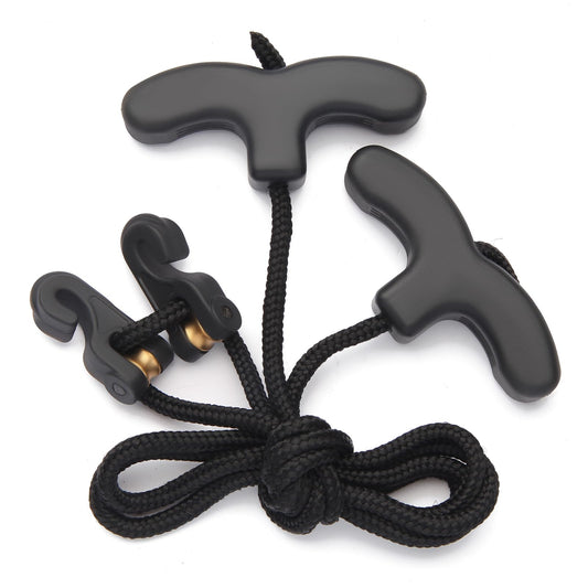 AHOSOUTLY Crossbow Pull Cord Crossbow Cocking Rope Device Double Handle Crossbow String Puller Cocker Aid Cocking String Tool