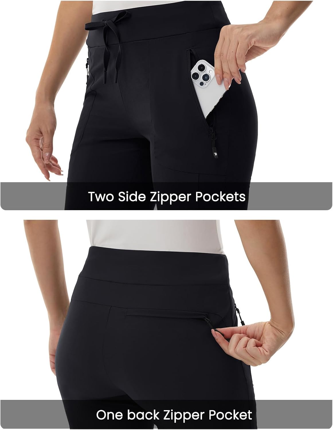 TBMPOY Women's Hiking Pants - Lightweight, Water-Resistant, Quick-Dry with Zipper Pockets | Travel & Outdoor