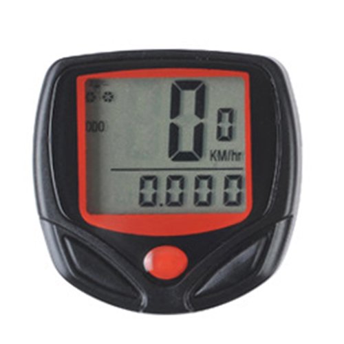 Bicycle Speedometer Wired Bike Computer with Clear LCD Screen Cycling Odometer for Mountain Road Bikes