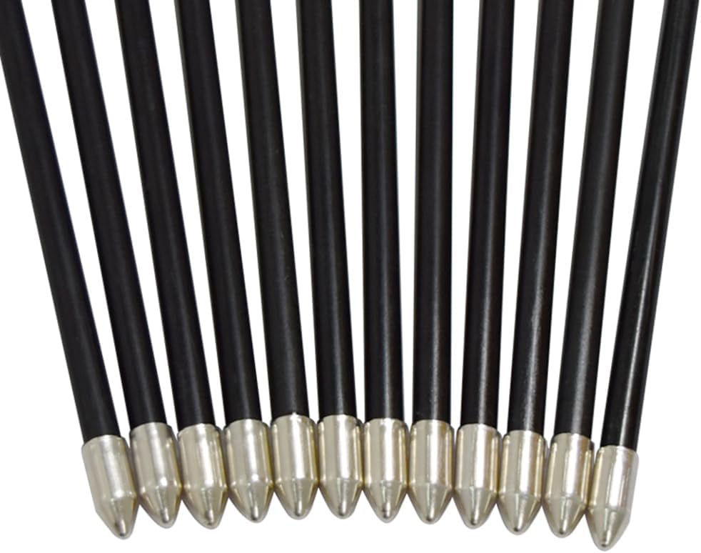 Practice Fiberglass Arrows - Archery Target Shooting for Youth & Beginners | 24/26/28/30 Inch, 6/12 Pack