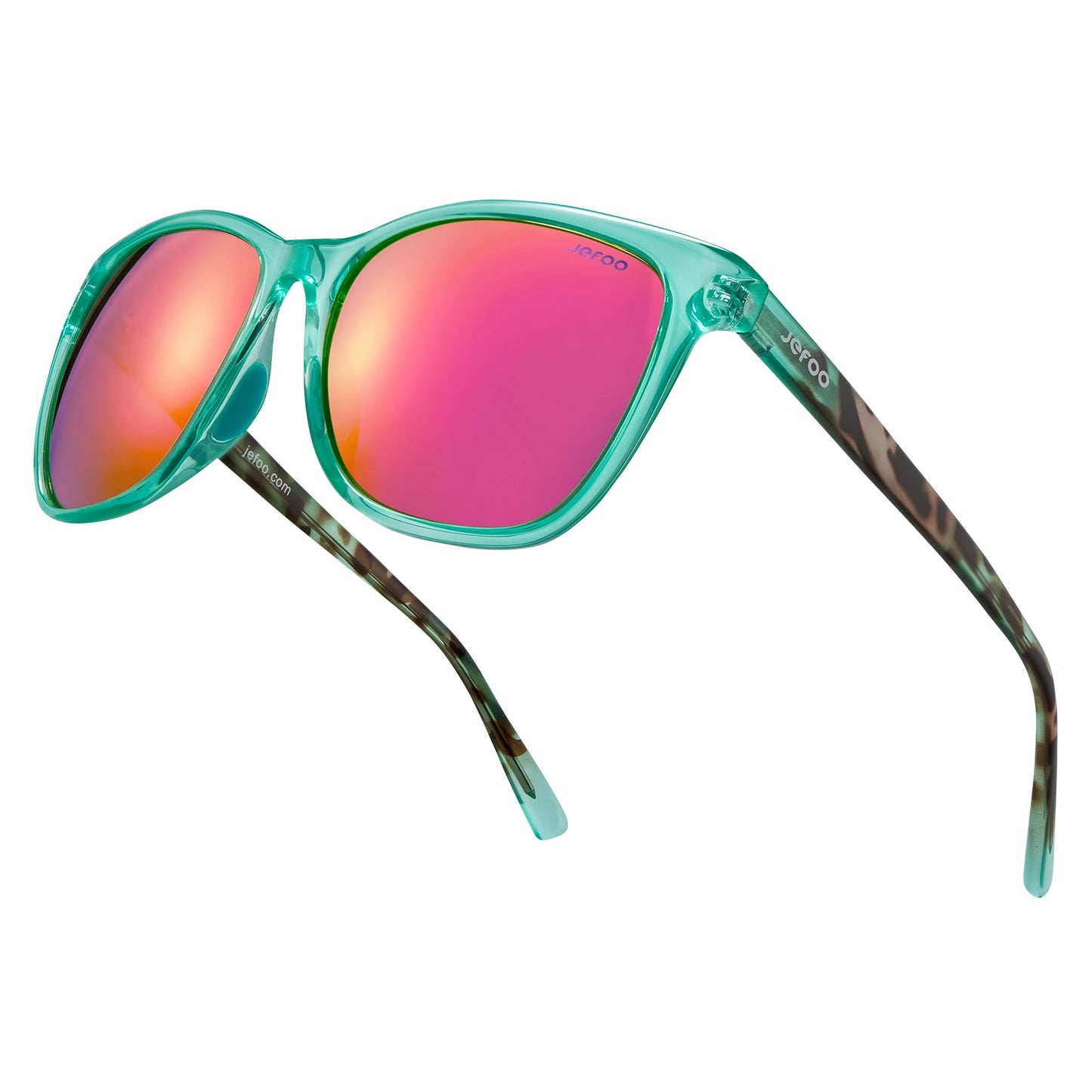 Jefoo Retro Polarized Sunglasses for Men women UV400 Protection for Driving Fishing Hiking Golf Outdoor Sport Glasses