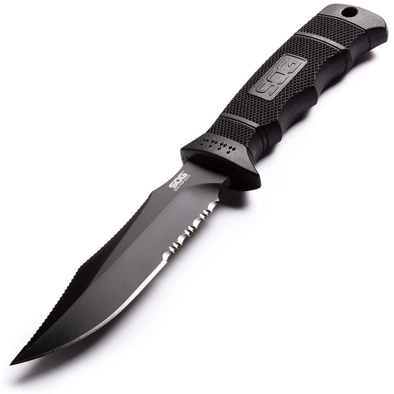 SOG Seal Pup Elite Tactical Fixed Blade- Survival and Hunting Knife with Sheath, 4.85 Inch Combat Knife Blade (E37T-K)