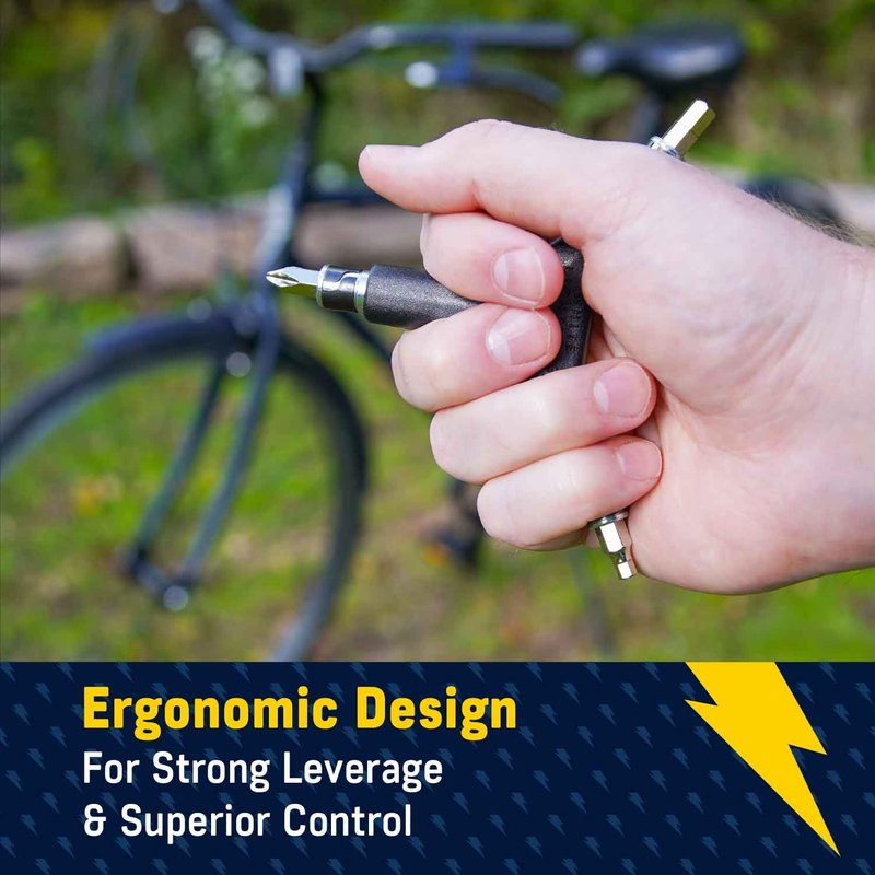 White Lightning 6-in-1 Bike Tool - Maintenance Tool for Mountain, Road and Electric Bicycles