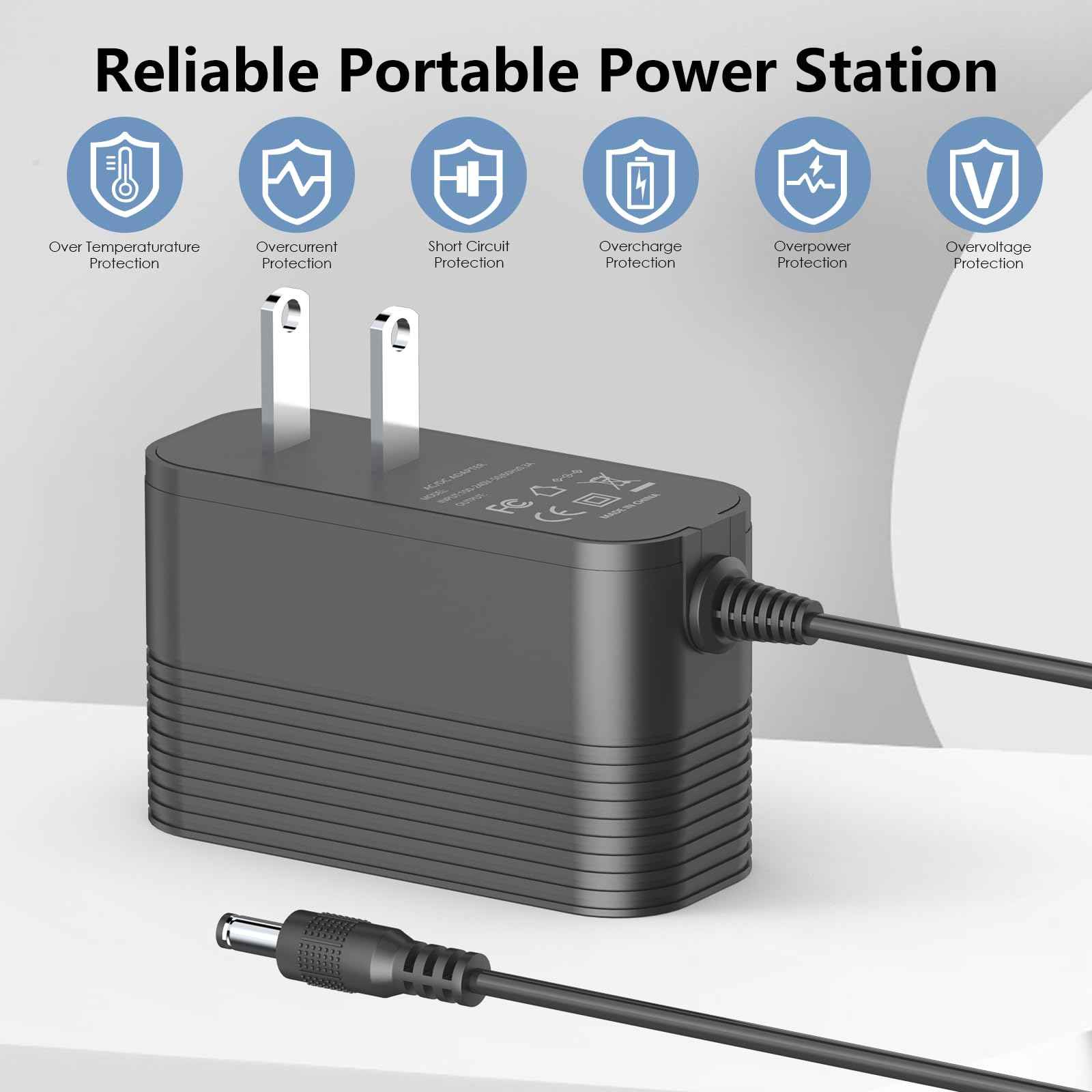 26V Charger for Cordless Vacuum Cleaner Replacement for Tikom V500, Suirviz U8 Cordless Stick Vacuum Cleaner Charger Adapter