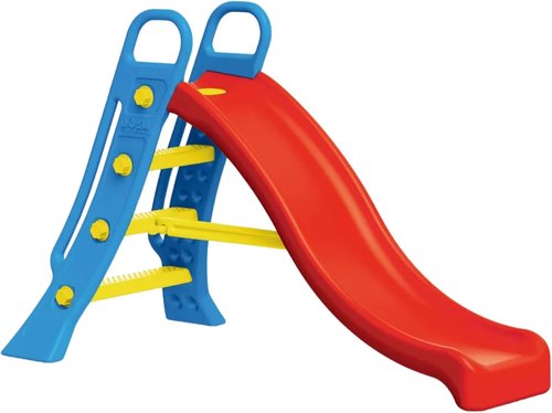 DOLU Big Water Slide - Colorful Plastic Outdoor Slide for Kids | Garden Hose Attachment, Indoor Use