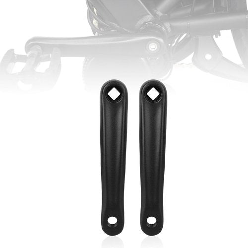EIMSOAH Bicycle Crank Arm Compatible with Electric Mountain Bikes Drive Motor 170mm (Black) Mountain Bike Crank Arm Bike Crankset for eMTB Motor Drive