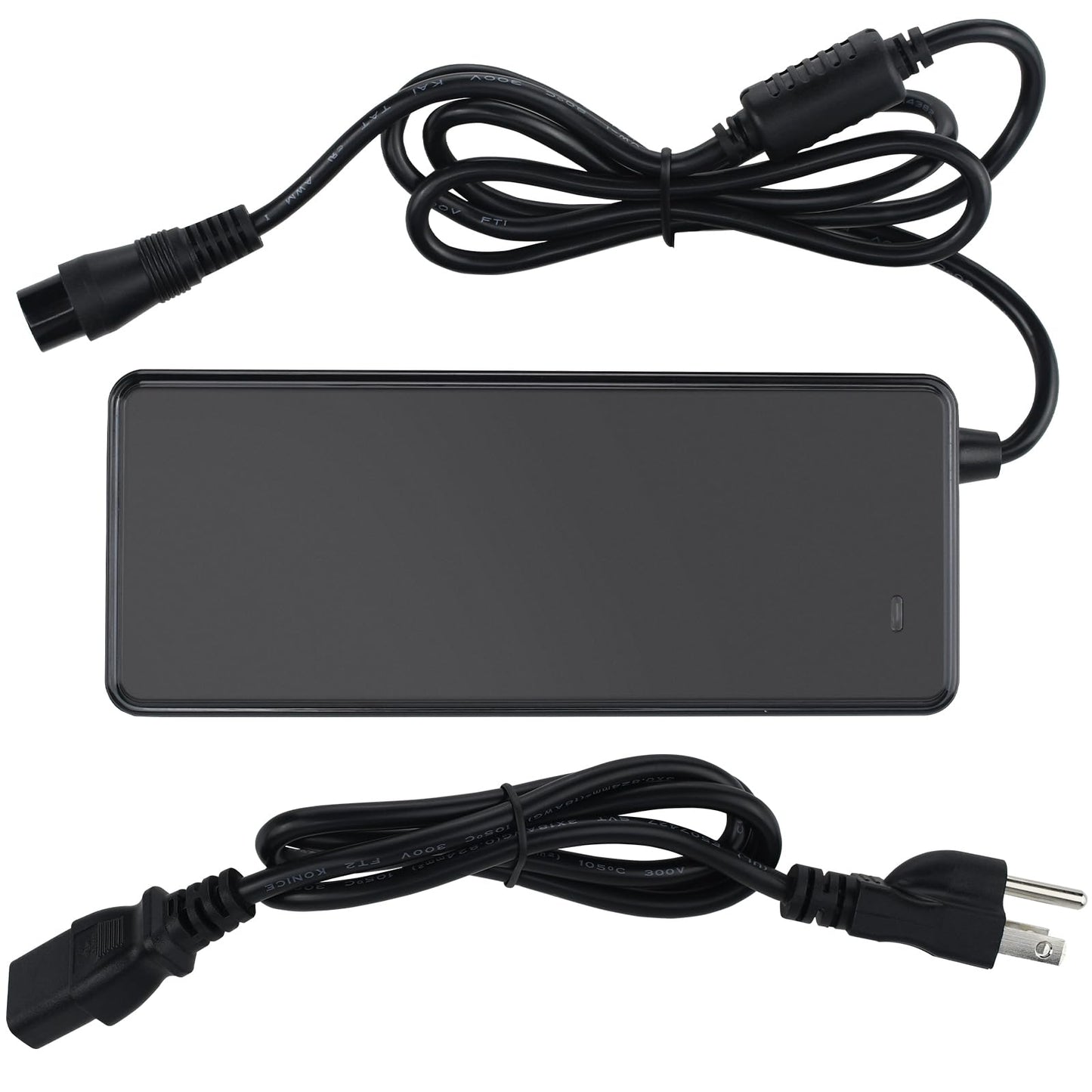 54.6V 2A Charger for Electric Scooter 48V Lithium Li-ion Battery, Power Supply for 120W 54.6 Volt Li-ion Connector Replacement with M16 Connector, 3 Prong Jack GX16