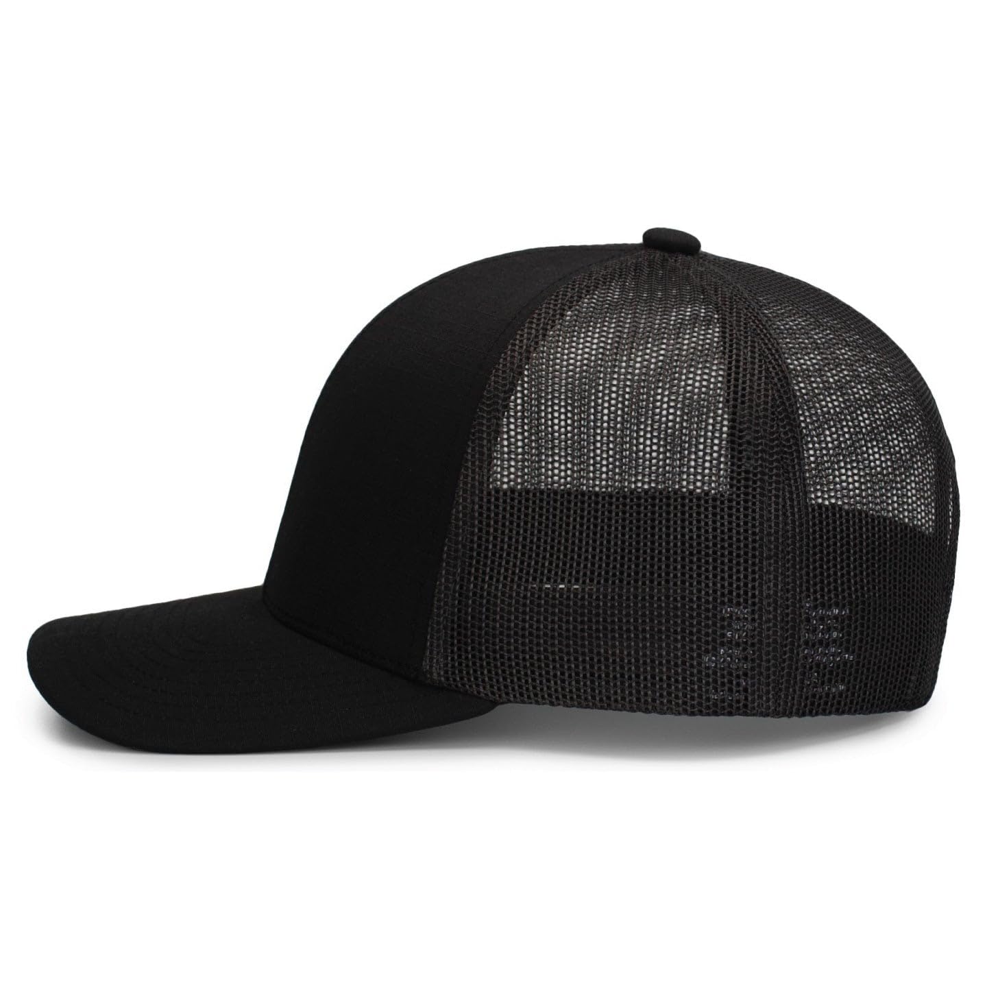 13Fifty 13FA Sheriff Adjustable Mesh Back Hat Cap Breathable Black/Grey