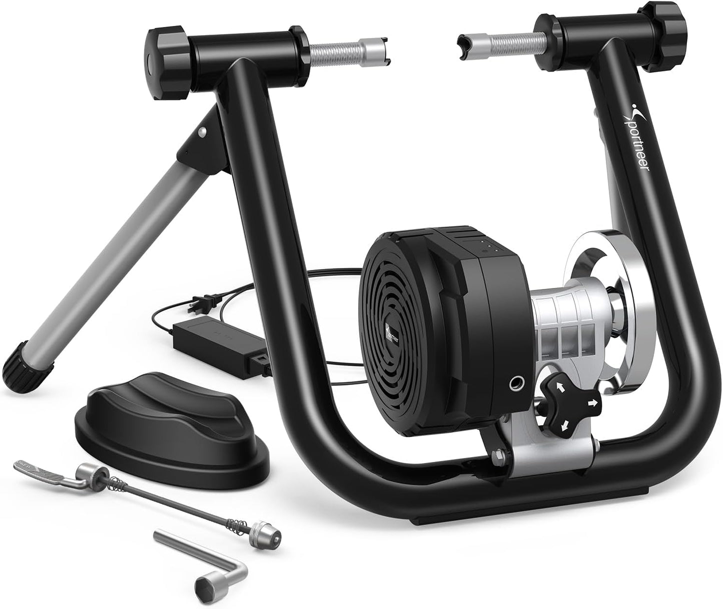 Sportneer Smart Bike Trainer Stand - Compatible with 26-29" & 700C Wheels | Bluetooth 4.0 & ANT+ for Zwift, Rouvy AR