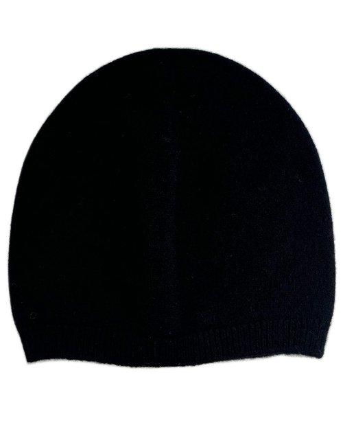 EILIZ 100% Superfine Merino Wool Beanie Hat Winter Warm-2PLY Unisex-Men and Women Skull Cap Toque (US, Alpha, One Size, Black)
