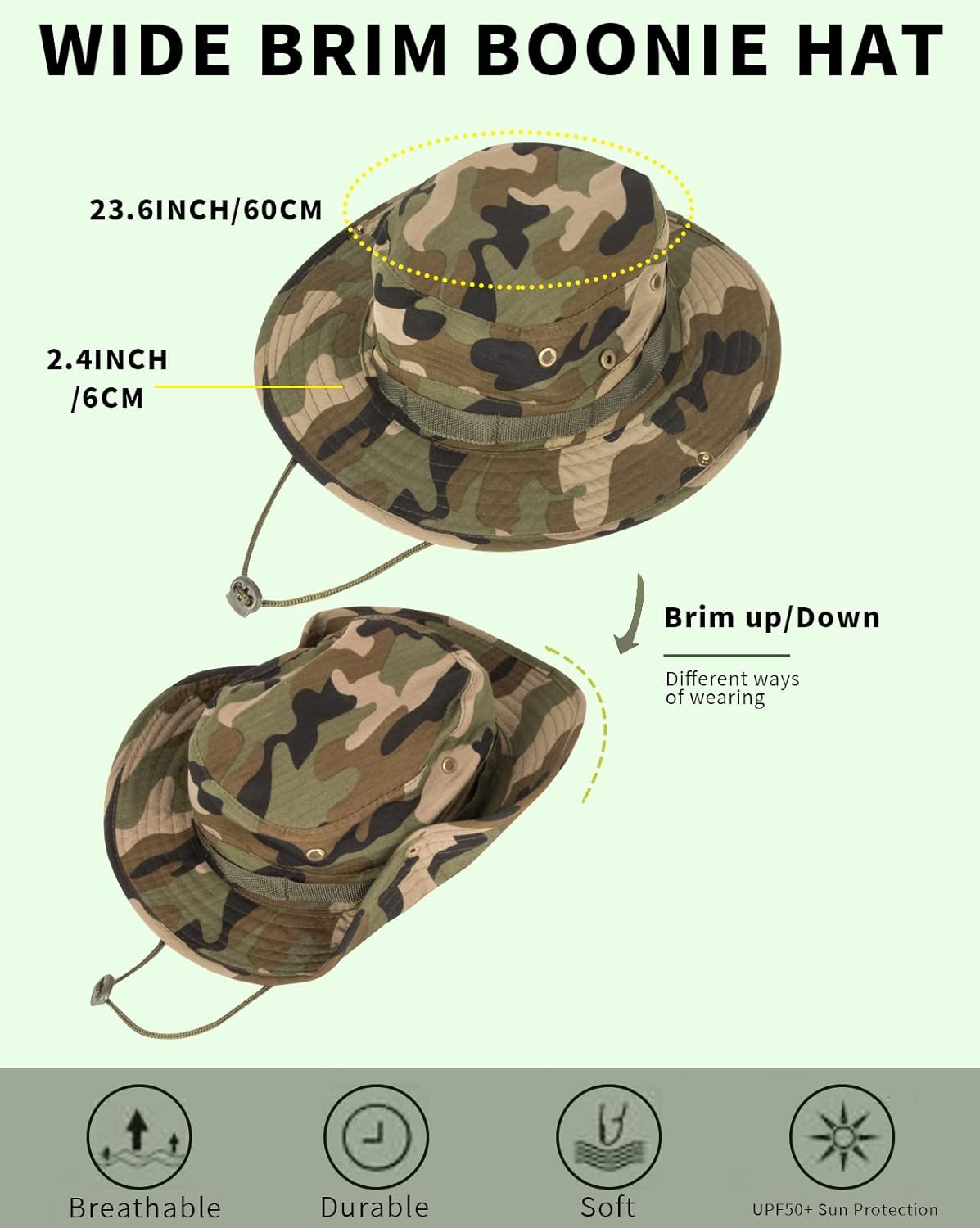 Skiennix Bucket Hat | UPF 50+ UV Protection for Men & Women - Foldable for Hiking & Beach