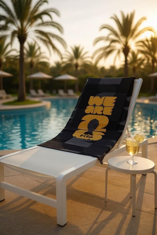 2026 FIFA World Cup Emblem Black Towel - Velvet Soft & Durable | 30x60 Inch for Pool, Gym, Beach