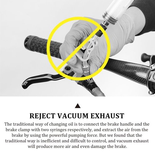 Brake Bleed Kit Bicycle Hydraulic Disc Brake Oil Mineral for Shimano, MAGURA, TEKTRO, SRAM Series Bike Brake Repair Tools, 2022 STD Metal joint