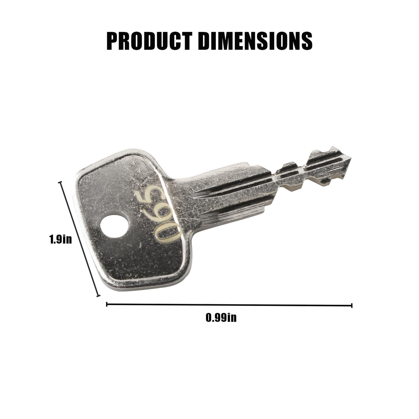 Hugexpen N065 Key Replacement for Thule Rack Core, Key Cylinder for Bike Rack Lock, Roof Cargo Lock, Roof Rack Locks, Cross Bars, Towers, Ski Rack Etc