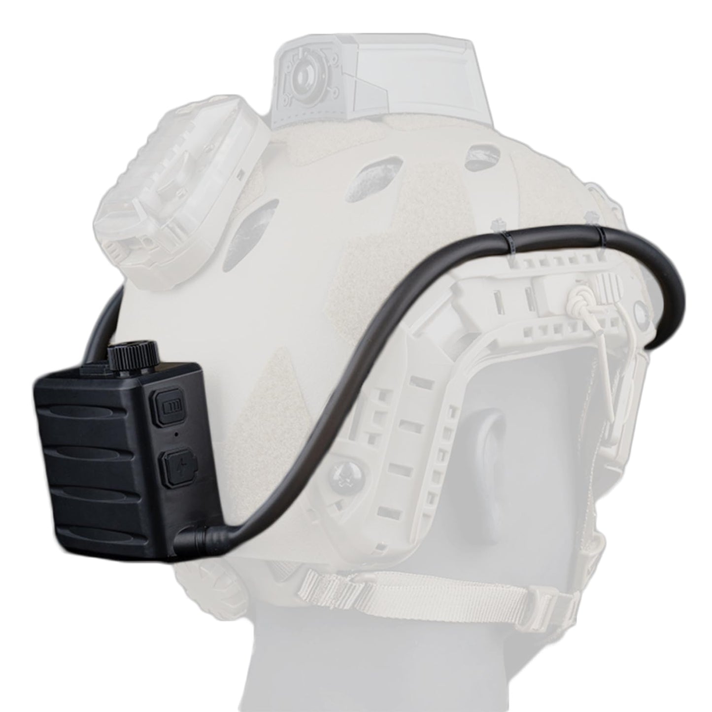 Let Me Be AirDefog Goggles Anti-Fog Fan Kits, Defogger for Goggles with Fan Turbo Button, Magnetic Hose Header and Speed Knob Allow 6-10 Hrs Runtime fits tactical, skiing, cycling, work (BK)