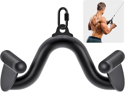 Kipika LAT Pull Down Bars - Versatile Cable Machine Attachment Set for Back Strength Training | 12" to 32" Sizes