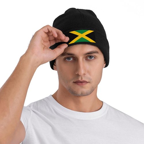 ROSIHODE Jamaica Flag Jamaican Beanie Hat Funny Sleep Cap Headwear Hats Neck Gaiter Headscarf for Women Men