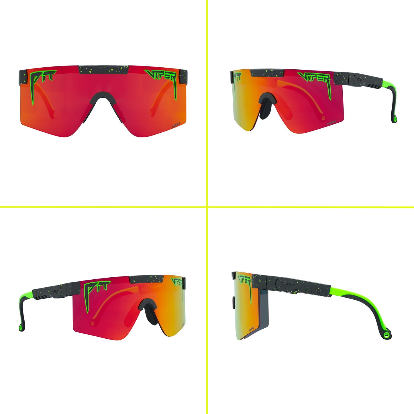 Pit Viper Sunglasses I The Original 2.0 I Regular Fit I HDPV Polarized Lens, Indestructible Frame I Turbo Adjustable for Perfect Fit I Micro Fiber Bag & Retainer Straps I Orange Lens, Black Frame