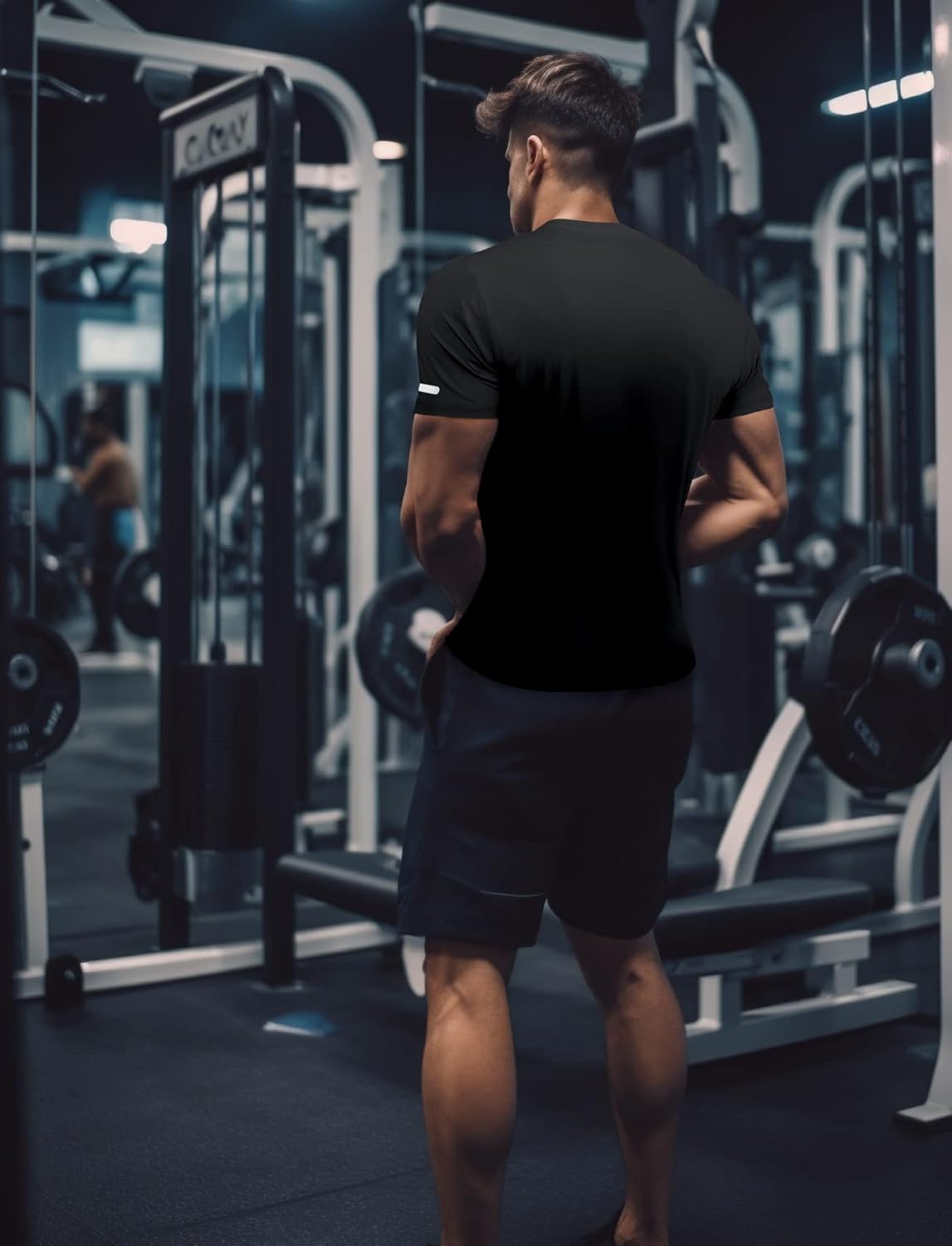 Skiennix Men's Workout Shirts - Fitted Quick Dry Gym T-Shirts for Running | Moisture-Wicking Tee