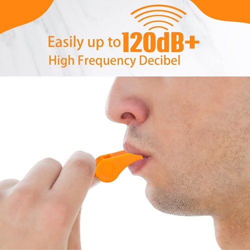 Honoson Emergency Whistle for Adults - Loud Plastic Safety Whistle with Lanyard for Lifeguards & Outdoor Activities