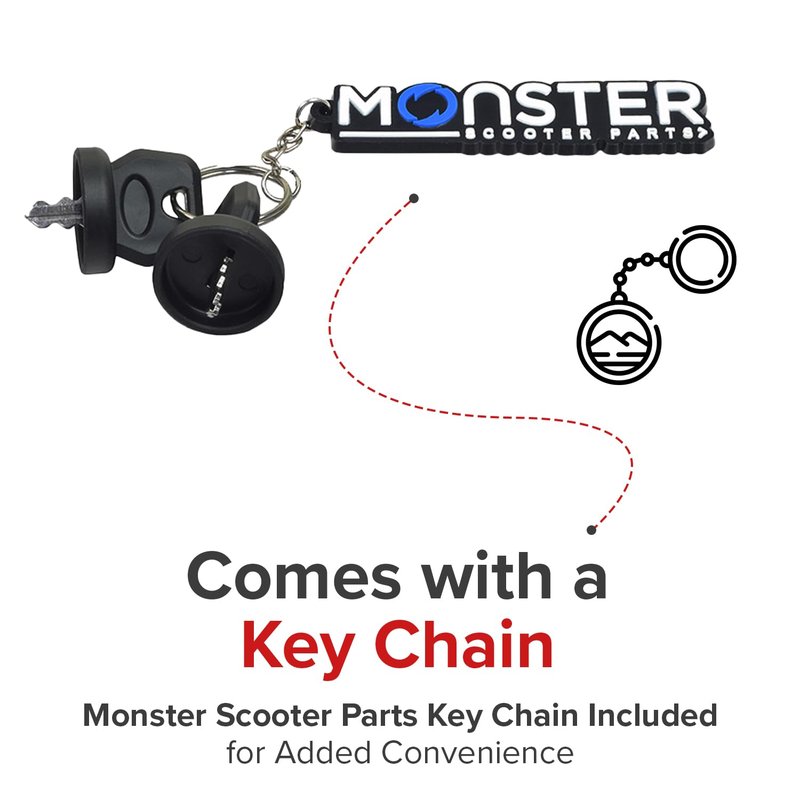 AlveyTech Keys for Golden Technologies Buzzaround LT (GB107) and EX (GB118/GB148), also Later Models of the Buzzaround XL (GB147) and XL HD (GB117H) - Set of 2 Keys for Mobility Scooter (MBE-BZ7-KEYS)