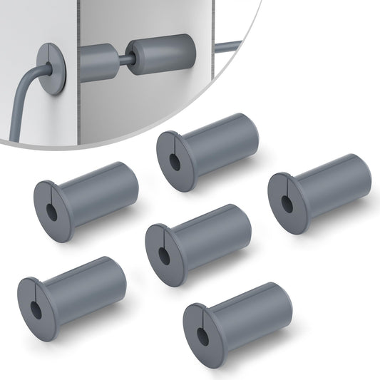 6 PCS Starlink Wall Grommets for Cables 3/4 Inch Starlink Wall Cable Pass Through Bushing Grommets Silicone Waterproof Cable Grommet for Starlink Cable Routing Kit for 3/4 inch Wall Hole Gray 6 Pack