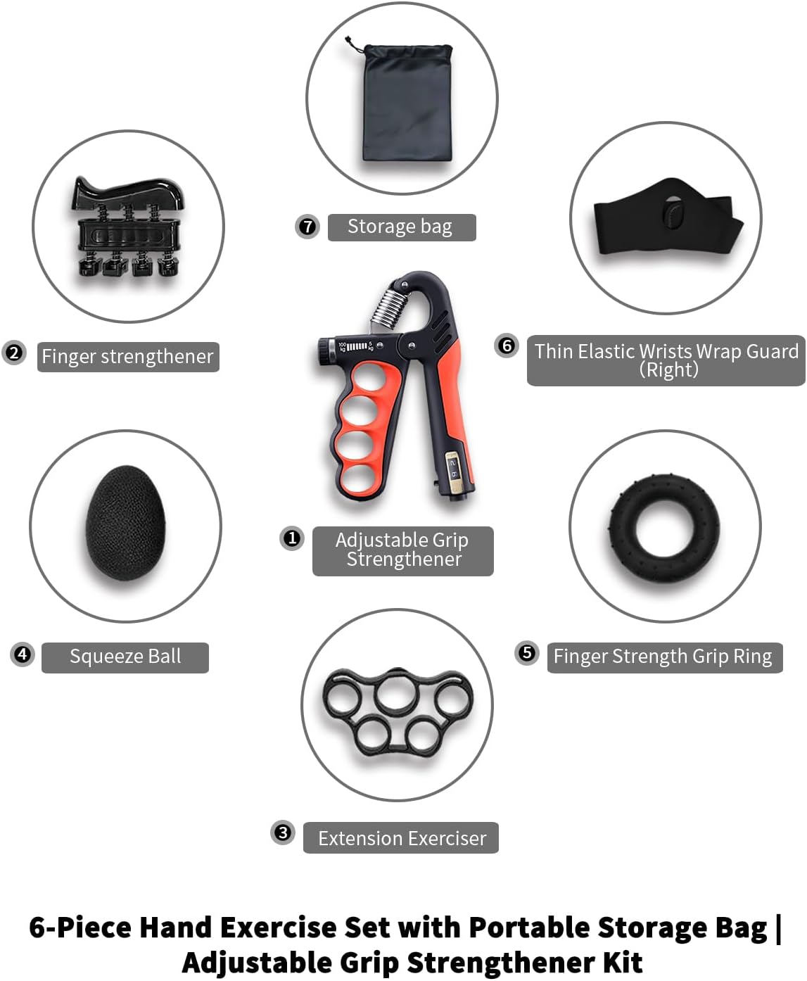 ProGrip Strength Trainer - Auto-Count Hand Strengthener Kit (11-220 LBS) for Home Gym & Forearm Recovery