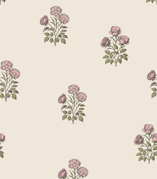 LUKUUI Vintage Floral Peel and Stick Wallpaper Retro Rose Flower Contact Paper for Cabinets Self Adheisve Floral Wallpaper for Bedroom Accent Wall Cabinets Drawers Gilrs Room - 17.3”×78.7”
