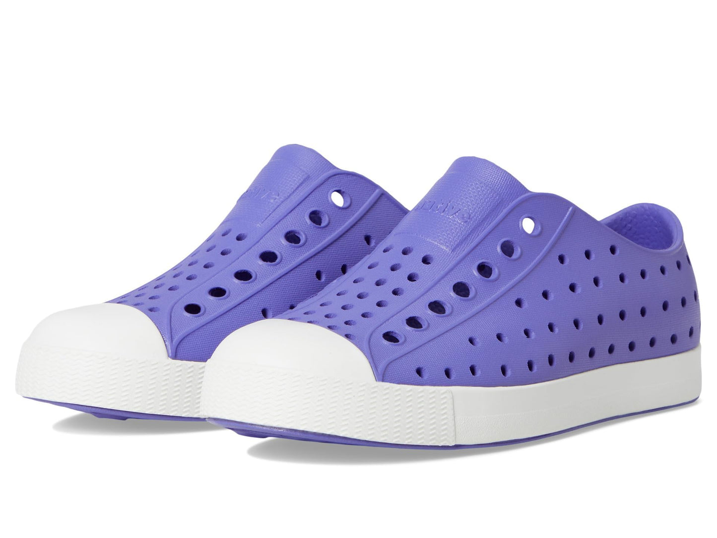 Native Shoes Unisex-Kids Jefferson Sneakers, Punk Purple/Shell White, 3 Little Kid