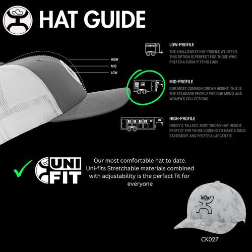 HOOEY Men's Chris Kyle Flexfit Fitted Hat (US, Alpha, Large, X-Large, White Camo)