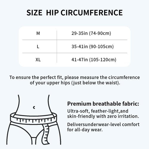 Hernia Belt Truss for Men for Women,Comfortable & Breathable Design,for Single/Double Inguinal Hernia or Sports Hernia Pain Relief,Recovery Strap with 2 Compression Pads Comfortable Material(Black, L,35"-41")