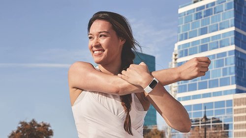 Fitbit Charge 5 & 6 Sport Accessory Band, Official Product, Frost White, Large