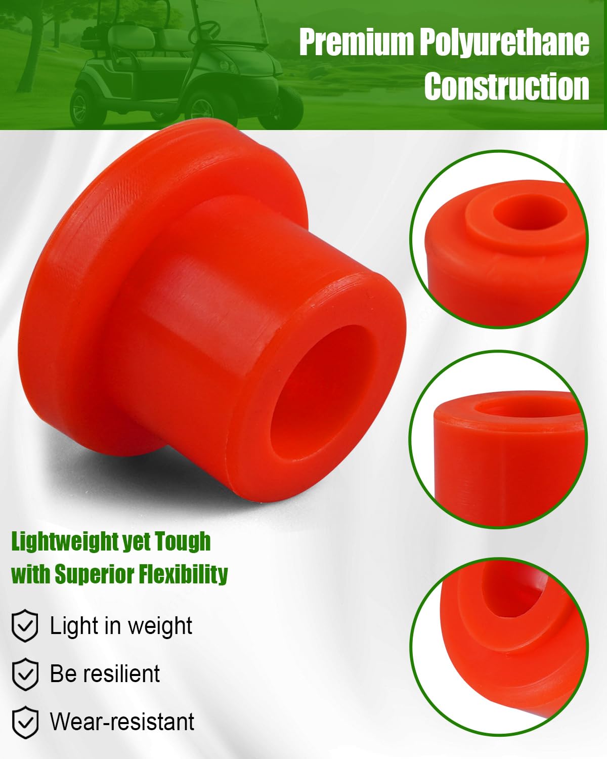 WUMZIJ Golf Cart A-Arm Bushing Kit Compatible with GTW Front Lift and MadJax MJFX A-Arm Lift Kits