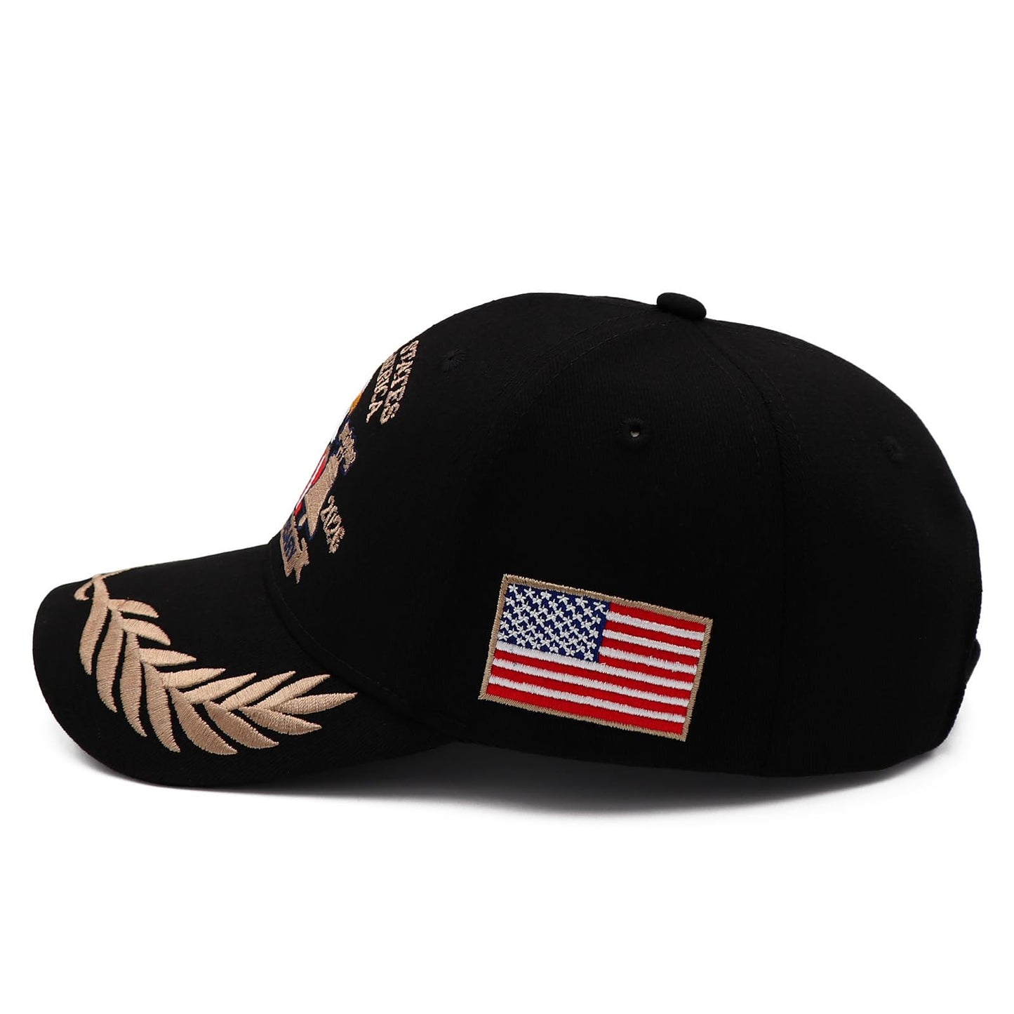APUTI 250 Anniversary USA Hat, USA 250th Anniversary Merchandise Adjustable Embroidered Patriotic Baseball Cap Men Women Black