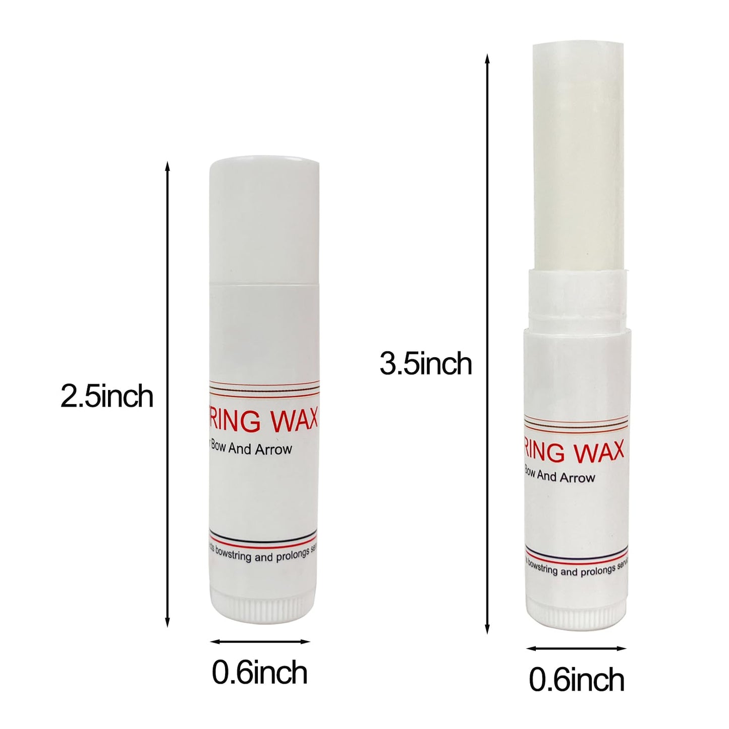 - QI HUO JU - 5 Pieces Bow String Wax, Protective Bowstring Waterproof Rail Lube for Crossbow Recurve Compound Bow Strings, Archery Bowstring Wax Reduce Friction and Prevent Fraying (White)