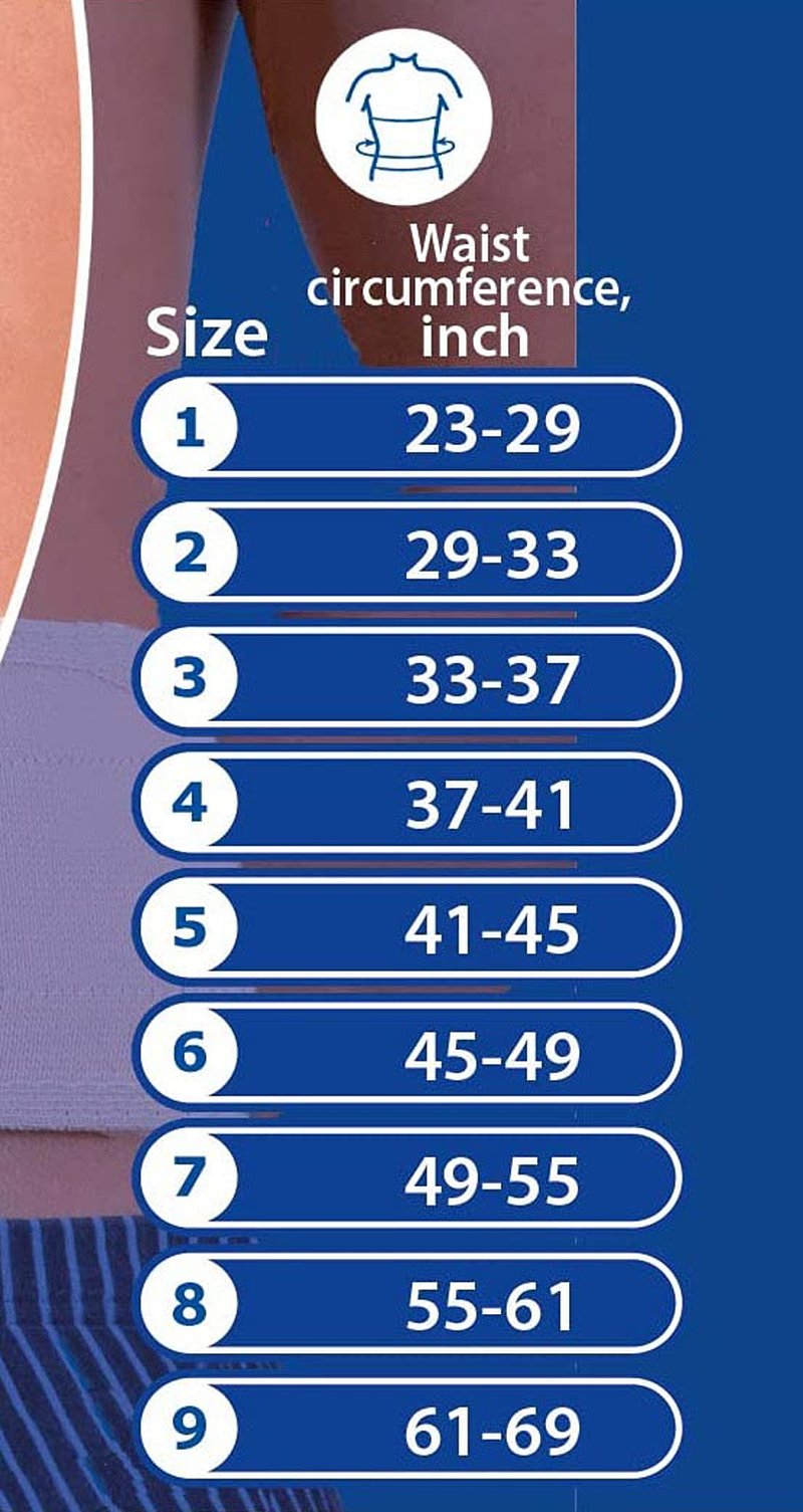 Umbilical Ventral Belt Hernia Reduction Binder With Navel Pad, Abdominal Support for men and women. Hernia support comfort band and bandage. (#5 for Waist Circumference: 41-45 inch(105-115 cm))