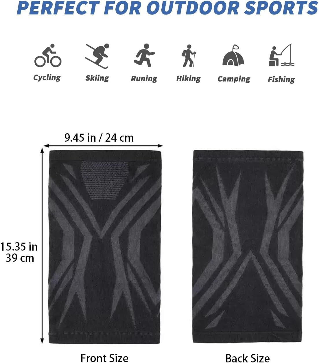 Skiennix Winter Neck Gaiter | Windproof Face Cover Mask for Men & Women - Cold Weather Sports