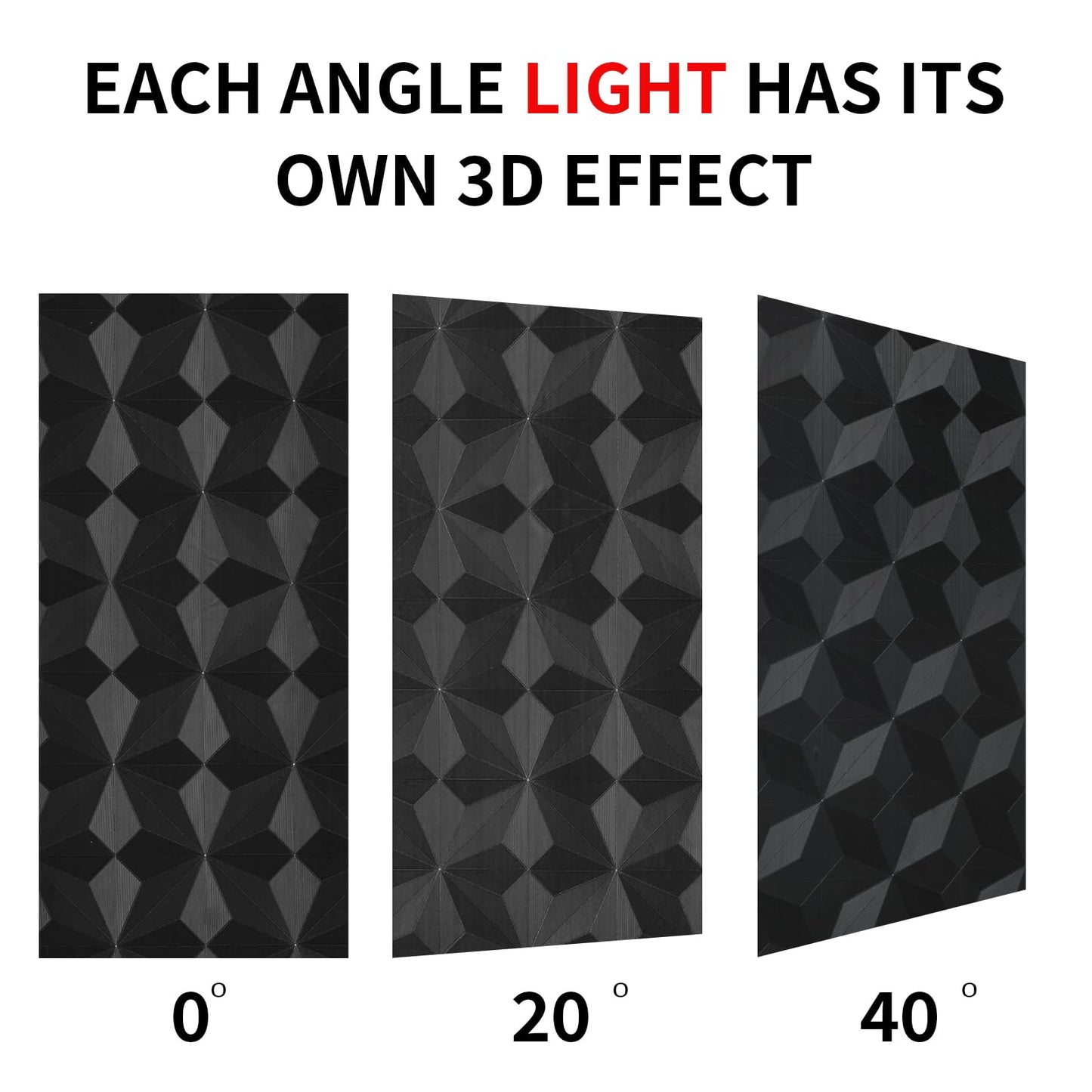 Cismmy 3D Peel and Stick Wallpaper Black Contact Paper 15.7'' X 118'' Wall Paper Renter Friendly Wallpaper SOR Cabinets and Drawers Removable Vinyl Wrap Modern Geometric Wallpaper Self Adhesive