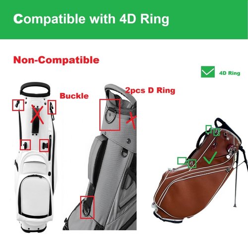 Alinfu Golf Bag Shoulder Strap Replacement, Adjustable Golf Bag Pad Straps Comfortable Backpack Carrying Straps with USA Flag Pattern