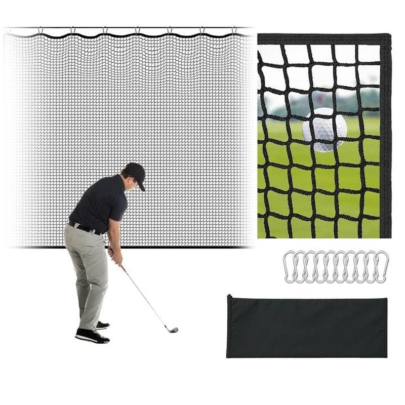ZEALFEEL Golf Net for Backyard, 10 x 20Ft Heavy Hitting Net for Golf, Baseball, Hockey, Soccer, Durable and Portable, Double Finished Seam, Sports Net Barrier Net with Carry Bag Indoor Outdoor Use