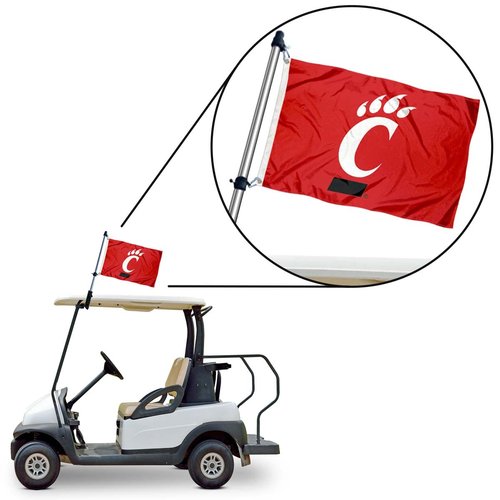 College Flags & Banners Co. Cincinnati Bearcats Golf Cart Flag Pole and Holder Mounting Bracket