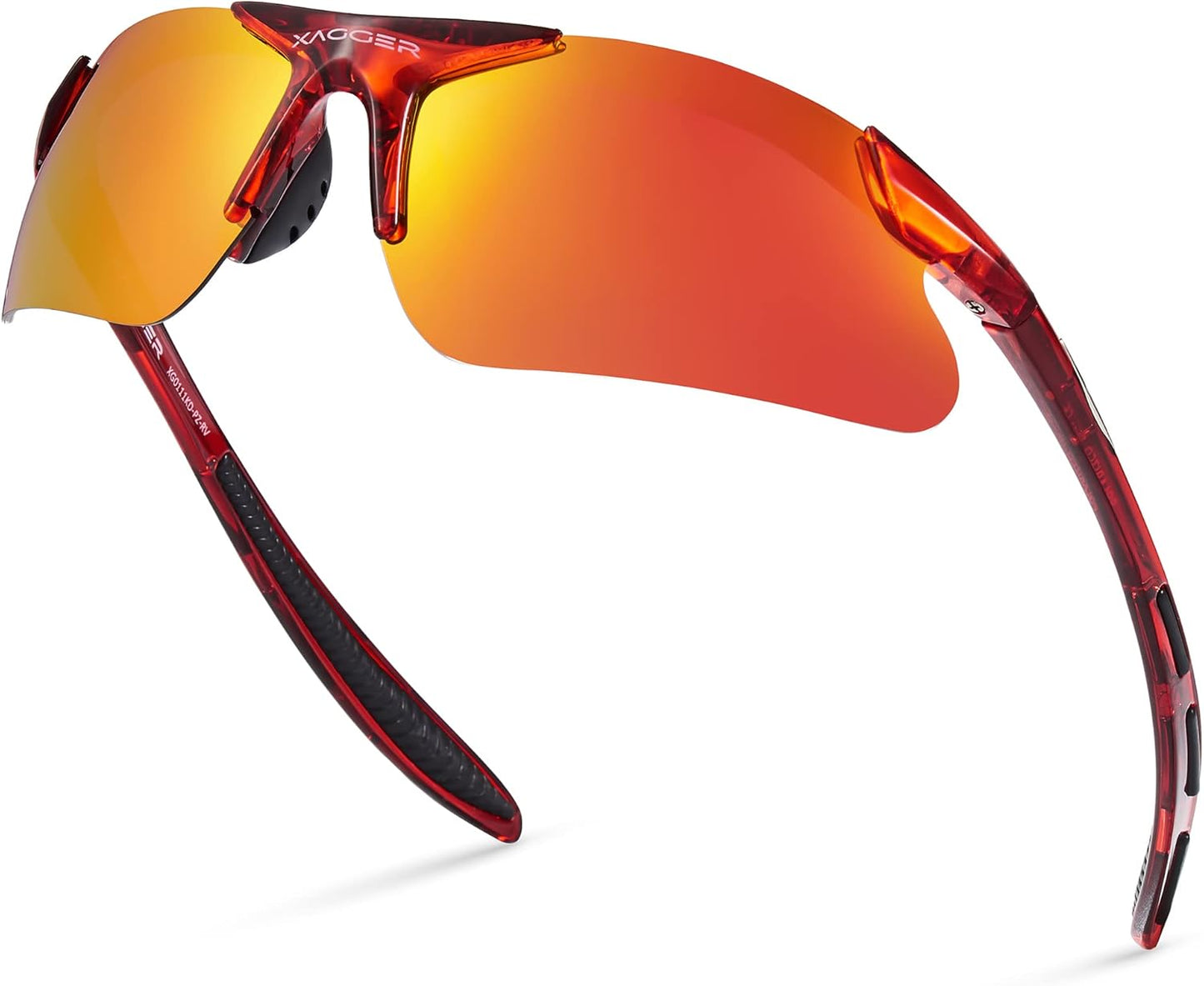 Xagger Kids Youth Polarized Sports Sunglasses for Boys Girls Baseball Softball Glasses TR90 Frame