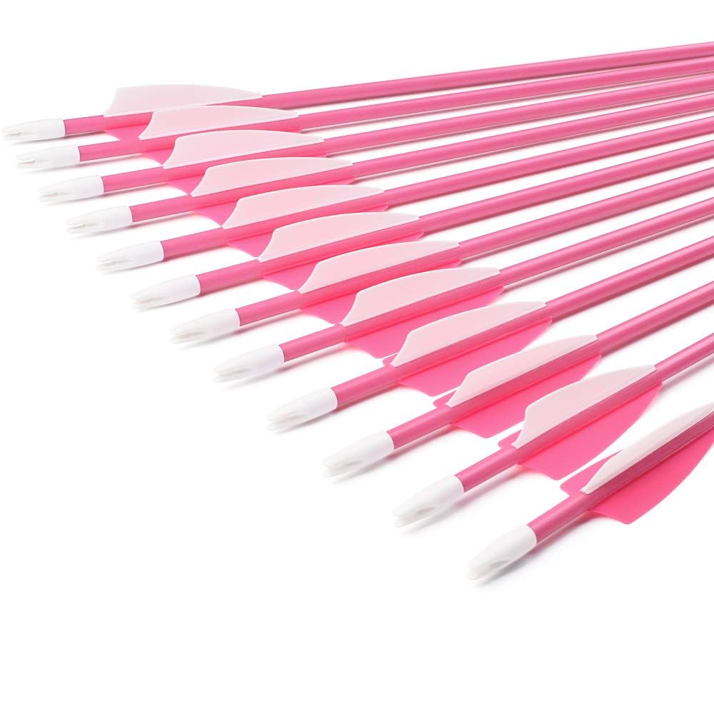 Archery Youth 24 26 28 Inch Fiberglass Archery Targeting Arrows for Youth Practise Recurvebow Compound Bow Shooting