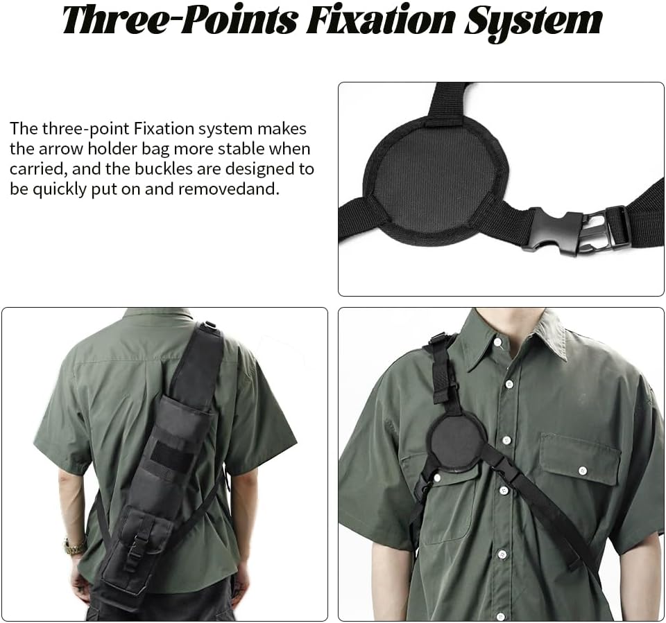 PSKOOK Archery Quiver - Lightweight Back Arrow Holder for Easy Carrying and Access